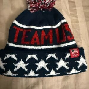 Team USA Knit Beanie with Pom